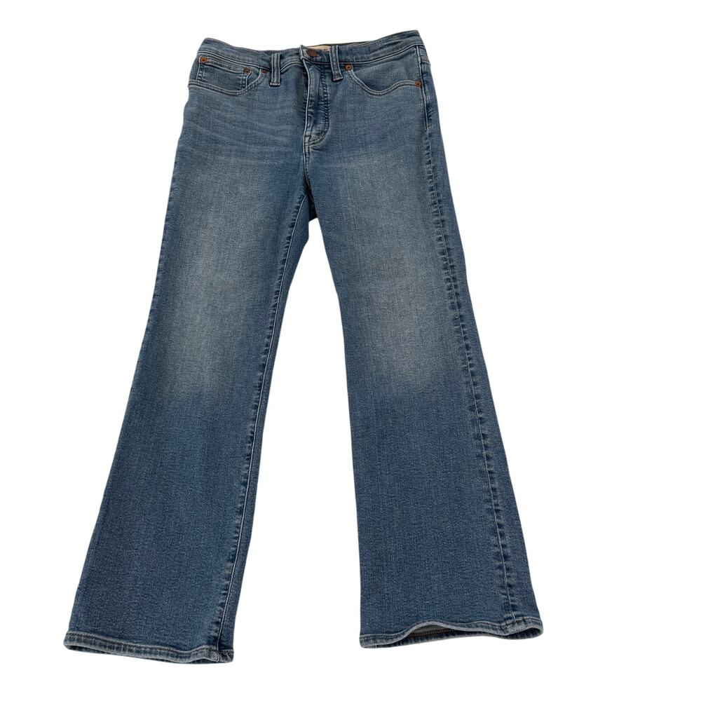 Madewell Cali Demi-Boot Jeans Size 27 Medium Wash Stretch High Rise Flare